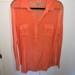 Splendid mixed media long sleeve top